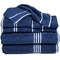 Hastings Home Hastings Home Rio 8 Piece 100 Percent Cotton Towel Set - Navy 198727KQK - alternate 3